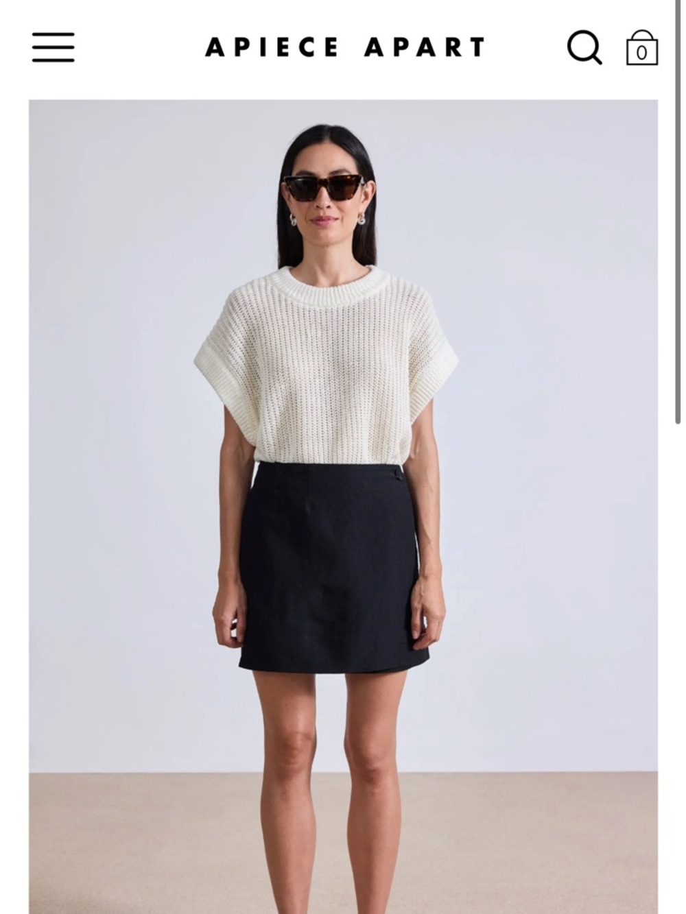 Like new! Apiece Apart Marta Mini Skirt in Olive! Size 6! Gorgeous! $395!